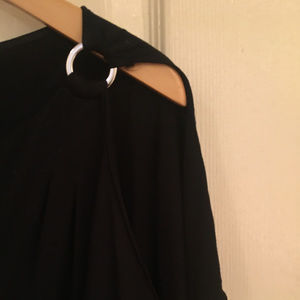 White House Black Market - Black V-Neck